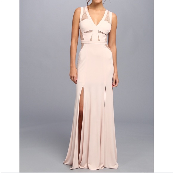 BCBGMAXAZRIA Cristy Sleeveless Lace-Insert Gown - Picture 3 of 9